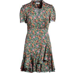 Sandro Marta V Neck Floral Print Dress - NWT